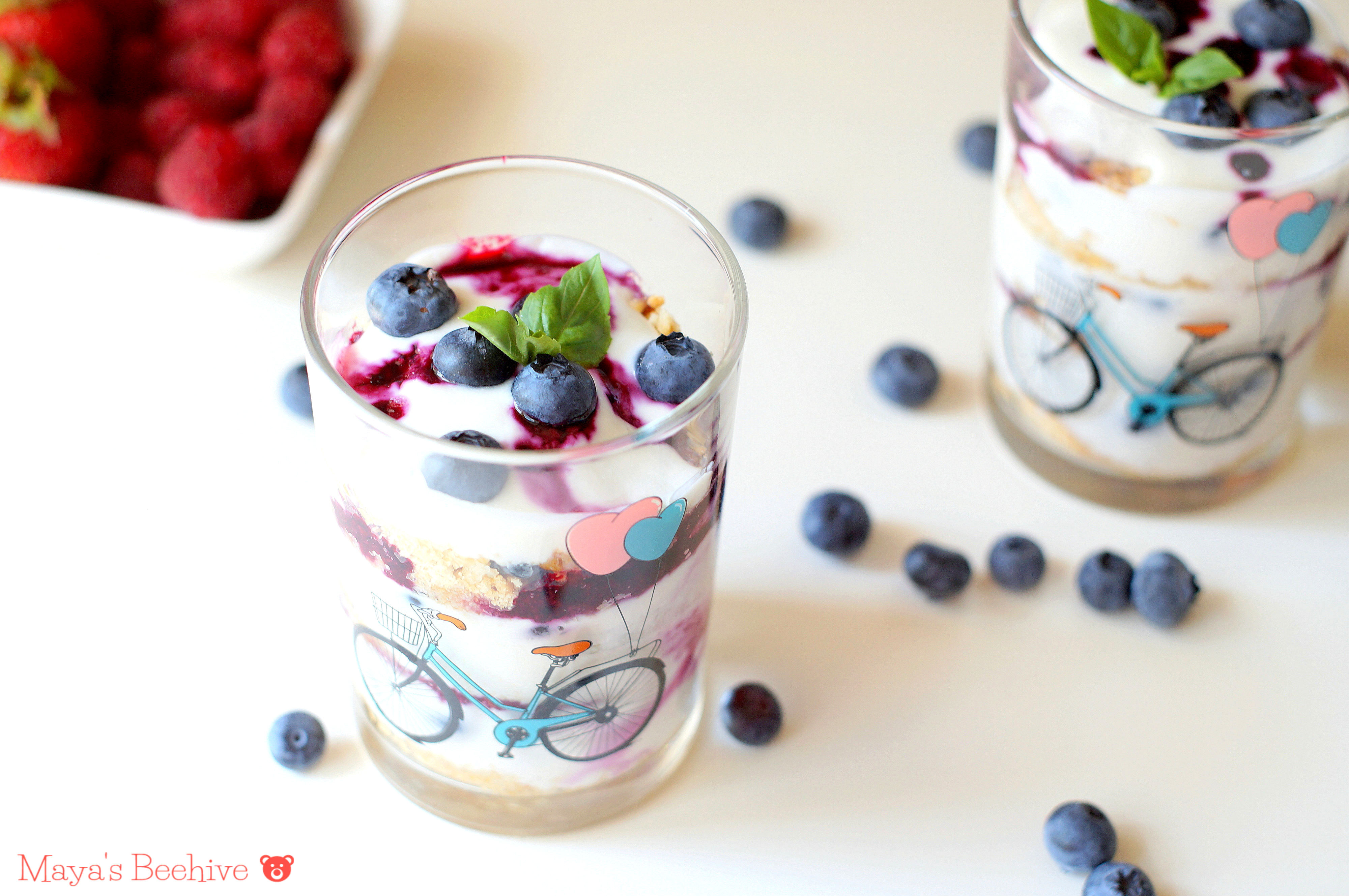 Blueberry cheesecake in cups (no bake) – MAYA'S BEE HIVE